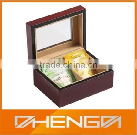 High Quality Factory Customized Wooden Tea Bags Gift Packaging Box photo-6