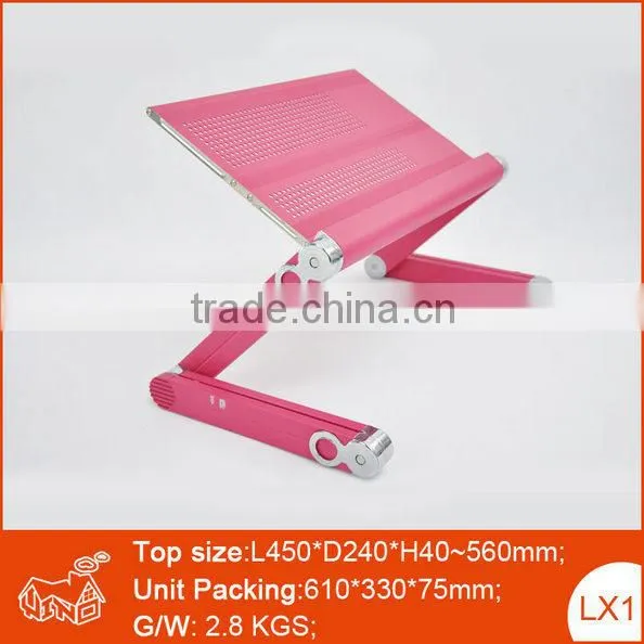 Computer desktop table folding computer table with mouse pad in bed
