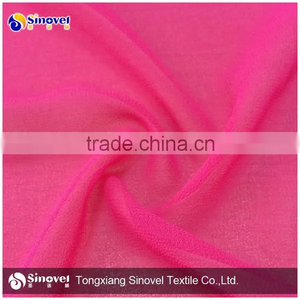 High Quality 100% Polyester Pure Georgette Woven Chiffon Fabric for Lady Crinkle Crepe Chiffon Maxi Dresses photo-2
