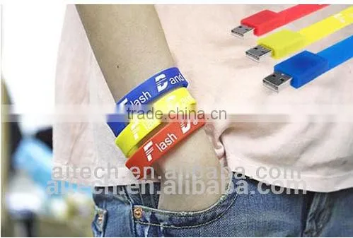 Fashion Bracelet Custom USB With Logo Printing,2GB/4GB/8GB Custom USB 16gb photo-2