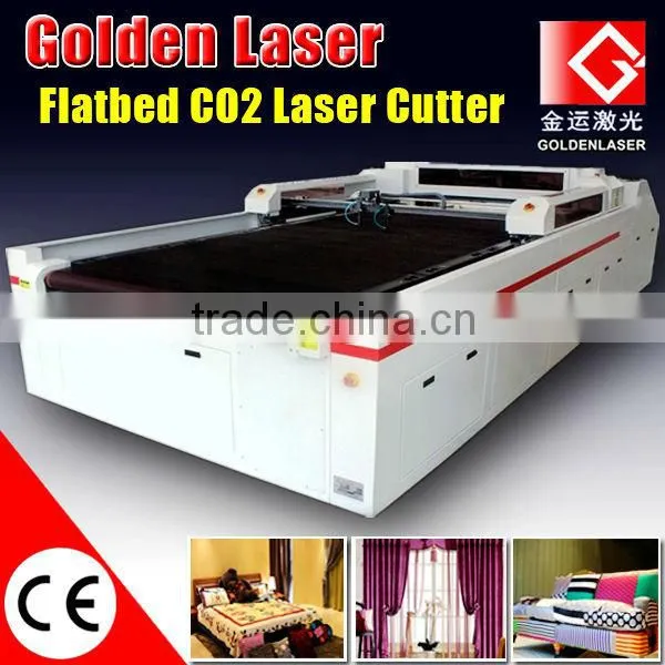 CNC Laser Cutting Home Textile With Conveyor Table