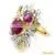 Natural Ruby Rings, Diamond Gold Rings, Diamond Jewellery photo-3