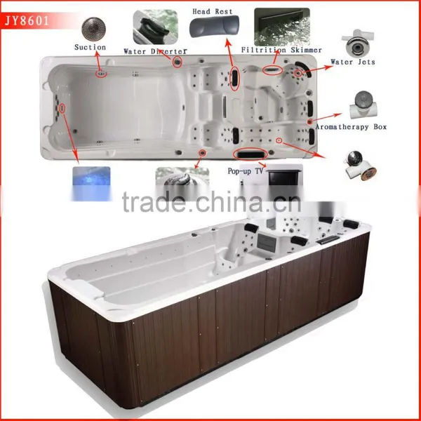 Hot Selling Acrylic Hotel Rectangular Outdoor Swim Pool Sex Massage Swimming Spa photo-2