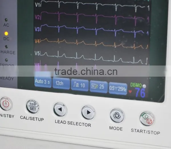 2015 New Portable Digital 3-channel Color Electrocardiograph ECG EKG Machine on Sale photo-3