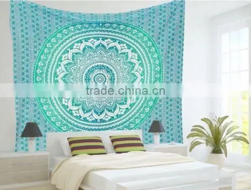 Ombre Indian Mandala Tapestry photo-2