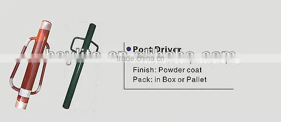 Fence powder coated post driver