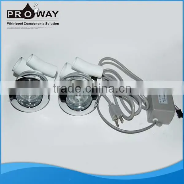 Professional Manufacture Whirlpool Bathtub Massage Jet With LED Light