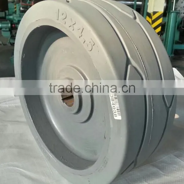 Hydraulic Scissor Car Lift Used Solid Tyre Wheels 12x4.5 15x5 12.5x4.5 photo-6
