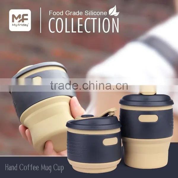 Collapsible Silicone Coffee Mugs for Outdoor Camping and Hiking photo-3