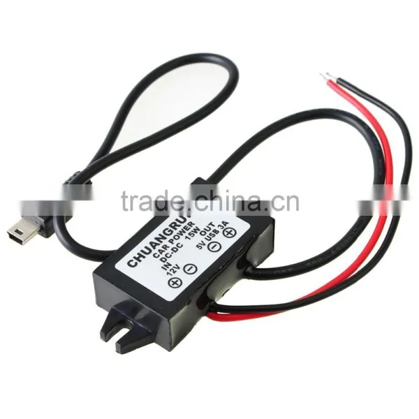 2017 Waterproof DC Converter 12V Step Down to 5V 3A 15W Mini Power Supply Module photo-3