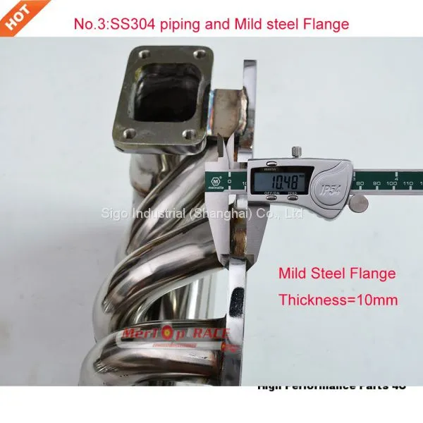 Mertop Race T3 FLANGE 38mm OD COLLETTORE DI SCARICO MANIFOLD FOR LANCIA DELTA INTEGRALE 2.0 16V Fiat Coupe photo-4
