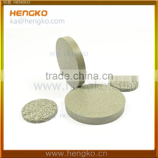 0.5 10 15 20 30 60 90 Microns Porosity Sintered Stainless Steel Filter Disc