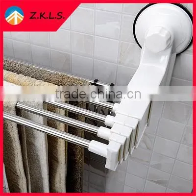 Foldable Stainless Steel Bathroom Towel Shelf Rack photo-2