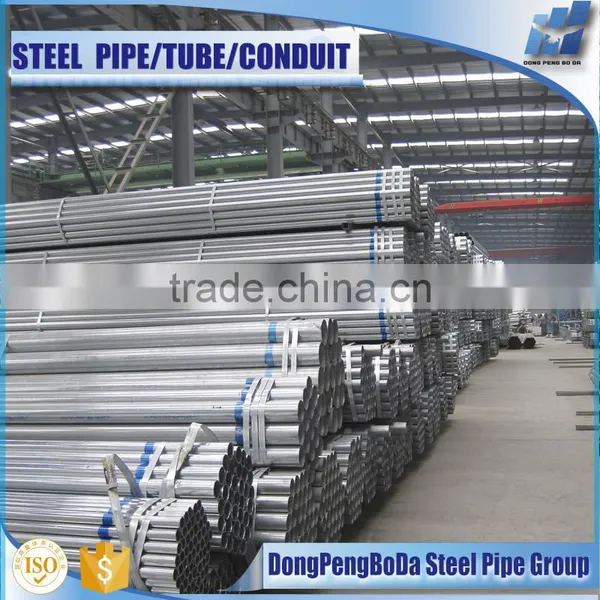 17.9*0.7mm Astm A53 GI 60-80g/m2 Round Pre Galvanzied Steel Pipe photo-2