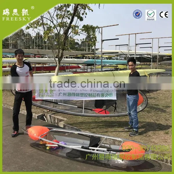 Amazing Polycarbonate Glass Bottom Transparent Kayak With Two Paddles photo-2