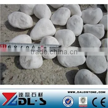 White Round Marble Pebbles Stone For Paving photo-2