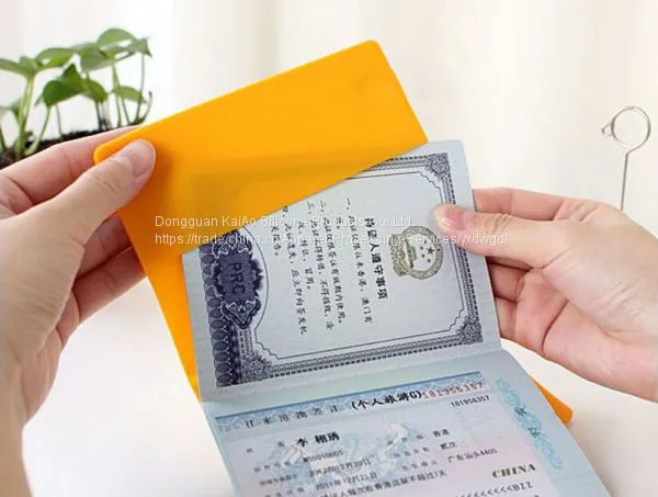 Colorful Case Silicone Protective Passport Cover photo-4
