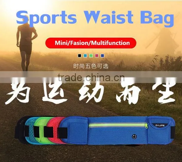 Waterproof Running Sports Waist Bag Outdoor Multifunctional Fasion Running Waist Band Bag With Earphone Hole photo-2