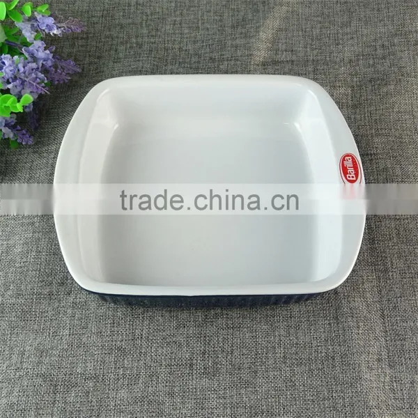 Cheap Big Bright Blue Baking Pan Two Sizes Bakeware For Home From China photo-2