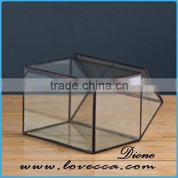 Micro Indoor Deocr Landscape Vase Hanging Geometric Terrarium Glass Vases photo-3