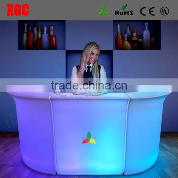Manufactory Stainless Steel Bar Stools With High Top Led Light Bar Table Furniture Container Cargo Shipping Rates From China photo-5