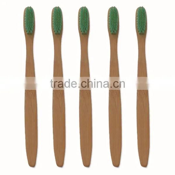 Colorful Soft Bristle Bammboo Tooth Brush, Toothbrush With Bamboo Handle photo-5