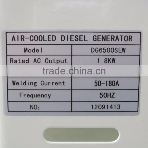 100% Copper Wire 5KW Electric Start Single/three Phase Sound Proof Diesel Generators Welding Machine photo-6