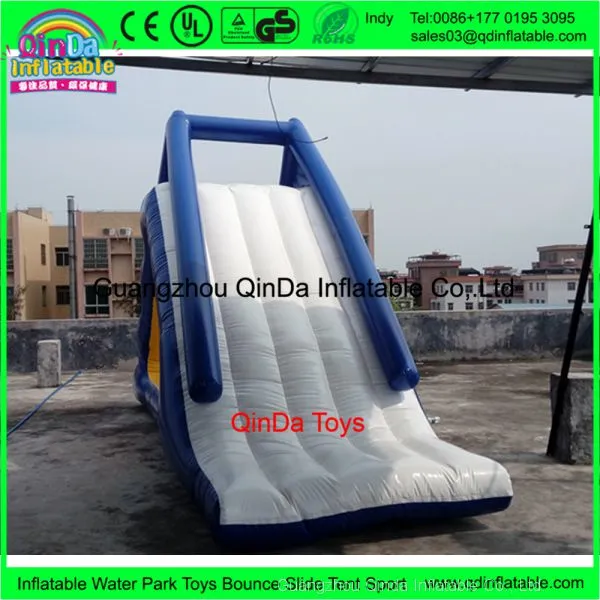 2017 Funny Water Toys 0.9mm PVC Inflatable Floating Water Slide With Factory Price photo-2