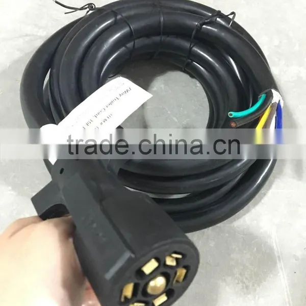 S10341 10' Trailer Truck Light Plug Wire Harness 7 Way RV Cord Connector Plug Camper photo-6
