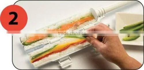 Sushi Bazooka Kitchen Appliance Gourmet Cooking Shape Tube Easy Food Maker Molds photo-4