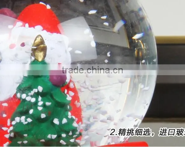 Hot Sale Christmas Gifts Polyresin Snow Globe With Music Box photo-4