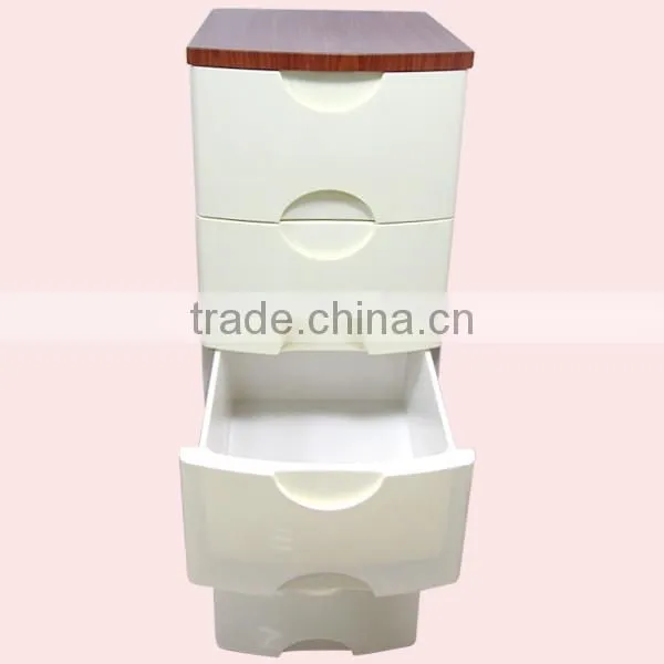 5 Layers Wooden Top Plastic Drawer photo-4