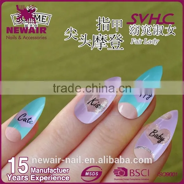 24pcs/bag High Quality Acrylic Nail Art Tips From Manufacturer photo-4