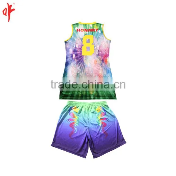 NO MOQ Sublimation Basketball Uniform photo-3