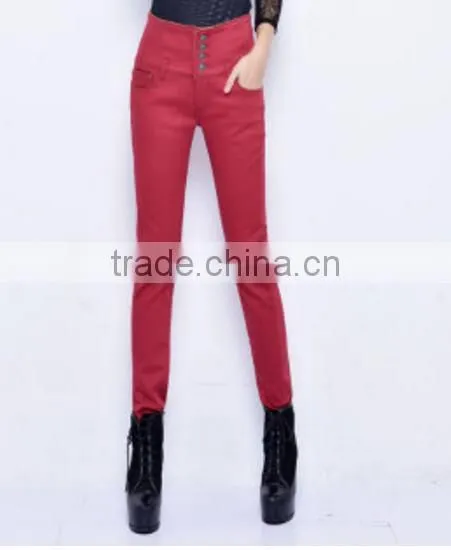 China OEM Factory Wholesale Printed Jeans Women photo-3