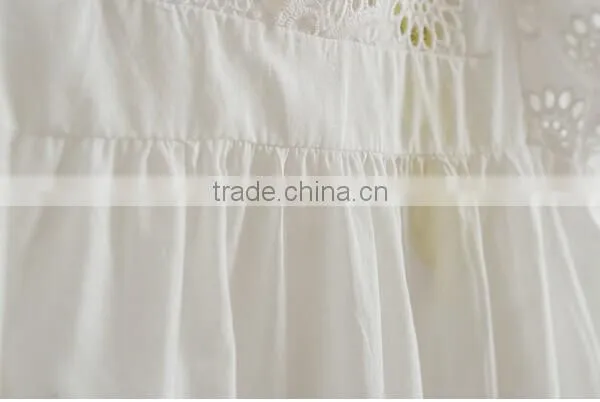 2017 Latest Wholesale Baby Clothes Hot Sale Cheap Clothing Children's Boutique Short Sleeve Summer White Baby Girl Summer Dress photo-3