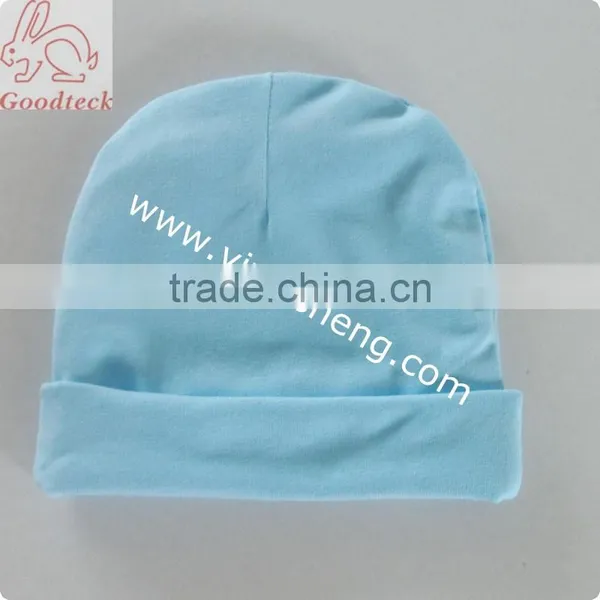 Wholesale Hot Sale Winter Cotton Baby Hat,light Blue Cotton Baby Caps