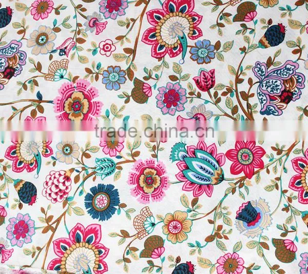 Floral Printed Cotton Fabric Factory Wholesale Garment Fabric photo-2