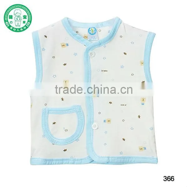 Cartoon Pattern Wholesale Baby Clothes Baby Vest Kids Clothes