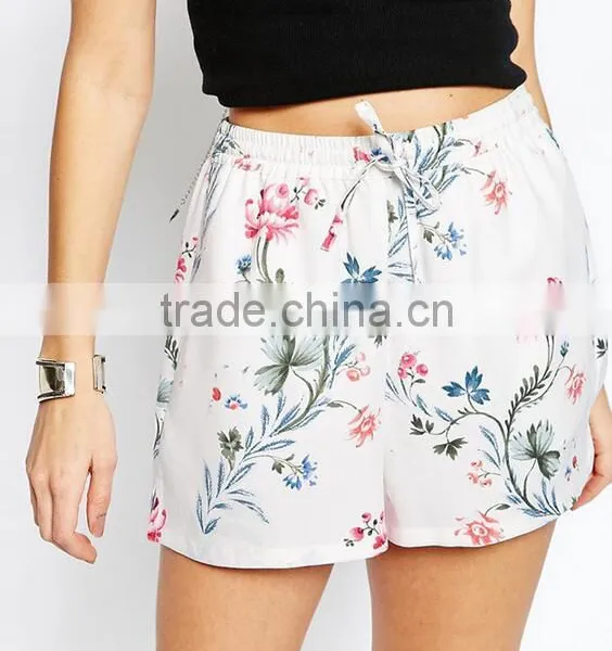 EY0604P 2017 Women Spring Summer Printed Sport Shorts photo-2