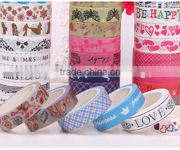 1.5cm*10m Pattern Washi Tape for Scrapbooking Supplies photo-2