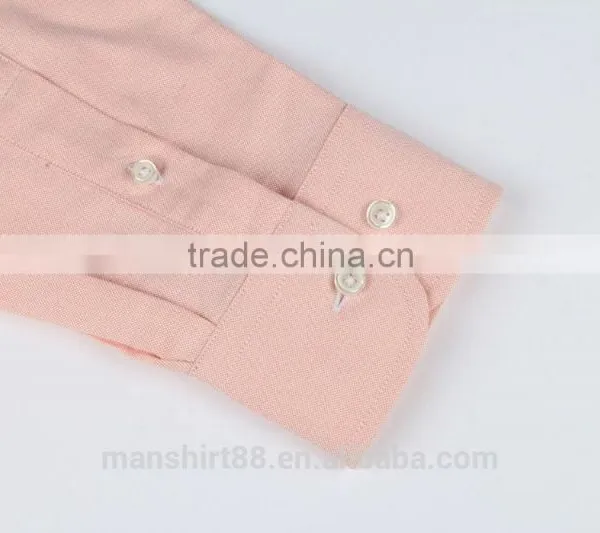 Spread Collar Oxford Shirt 100 Cotton Men Dress Shirt Washed Custom Shirt photo-3
