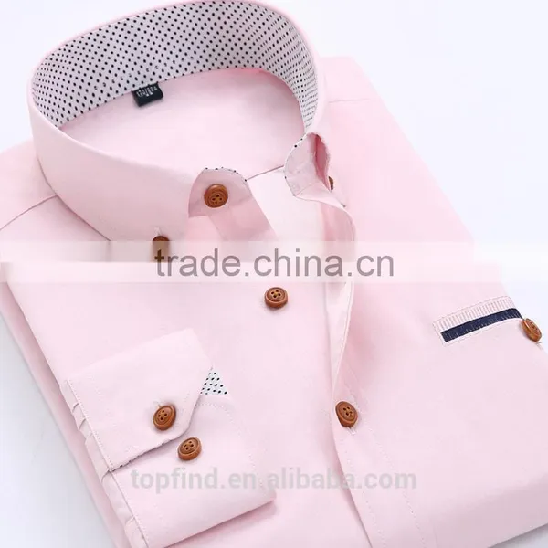 High Quality Customise 2016 New Arrival Cheap Mens Uniform Office Shirt With Private Logo photo-4