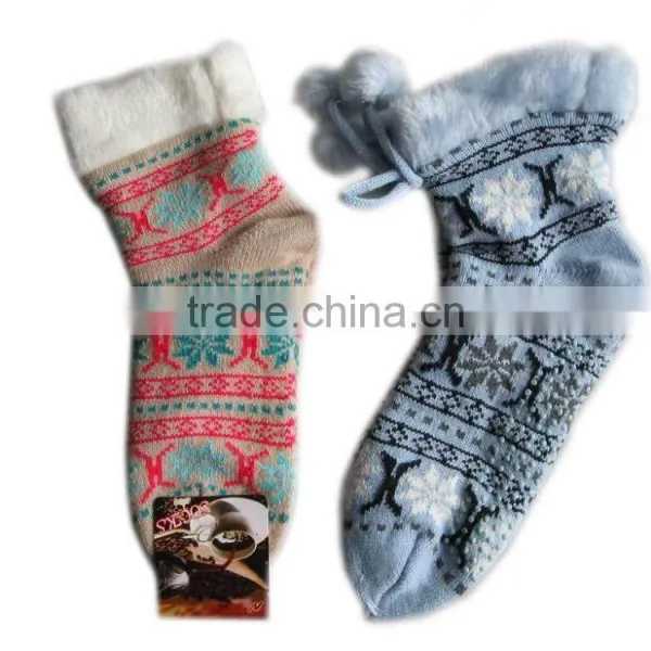 Anti-slip Knitted Warm Cute Floor Shoe Socks Stocking