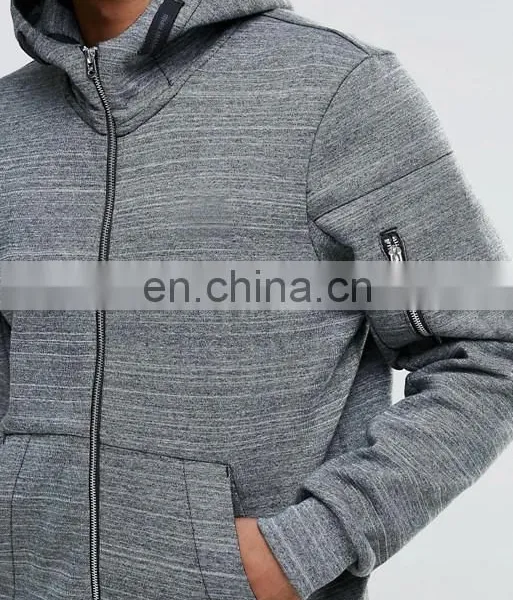Custom Mens Zip Up Fashion Hooded photo-3
