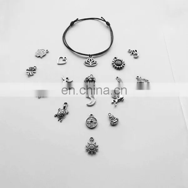 Optional Charm Anklet Adjustable Cord Sunflower photo-2