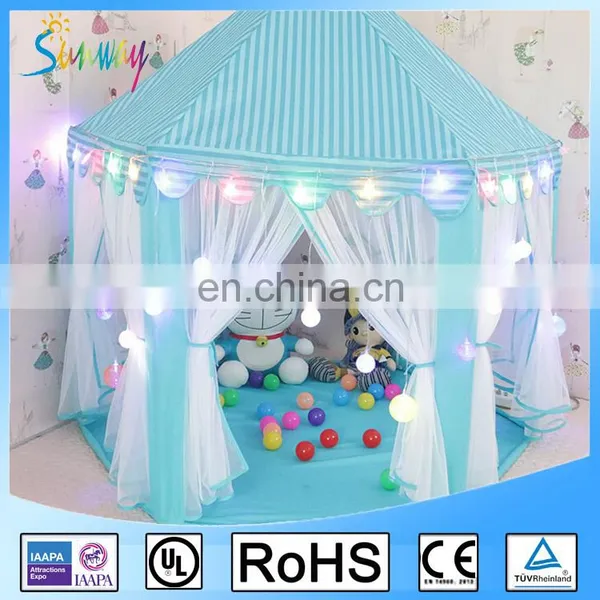 Pink Children Princess Castle Tent Kids Playing House photo-3