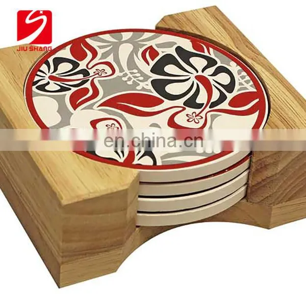 Simple Porcelain Embossed White Insulation Mat Bulk Coasters photo-2