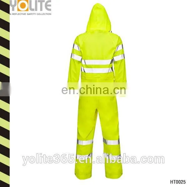 Reflective Safety Long Sleeve Overall Uniform Work Wear