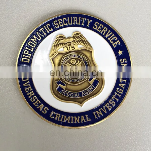 Custom Metal Coin or Sports Coin Made in Gold Finish Coin photo-6
